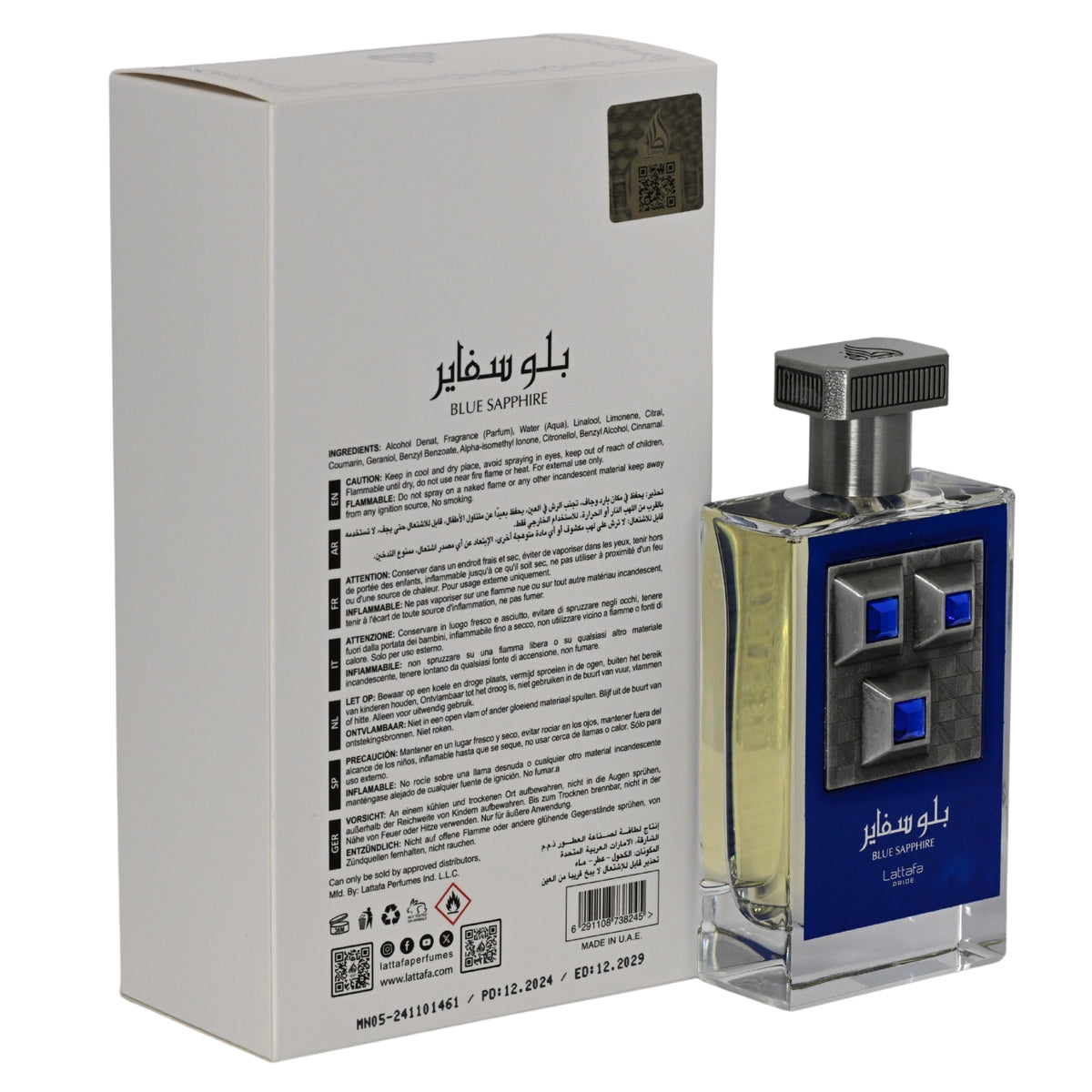 Blue Sapphire by Lattafa perfume for unisex EDP 3.3 / 3.4 oz New in Box 6291108738245