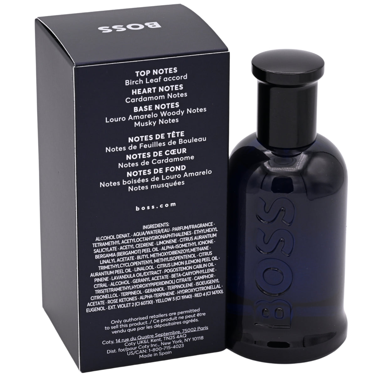 BOSS Six No 6 BOTTLED NIGHT by Hugo 3.3 / 3.4 EDT Cologne Men NEW in BOX 737052352060