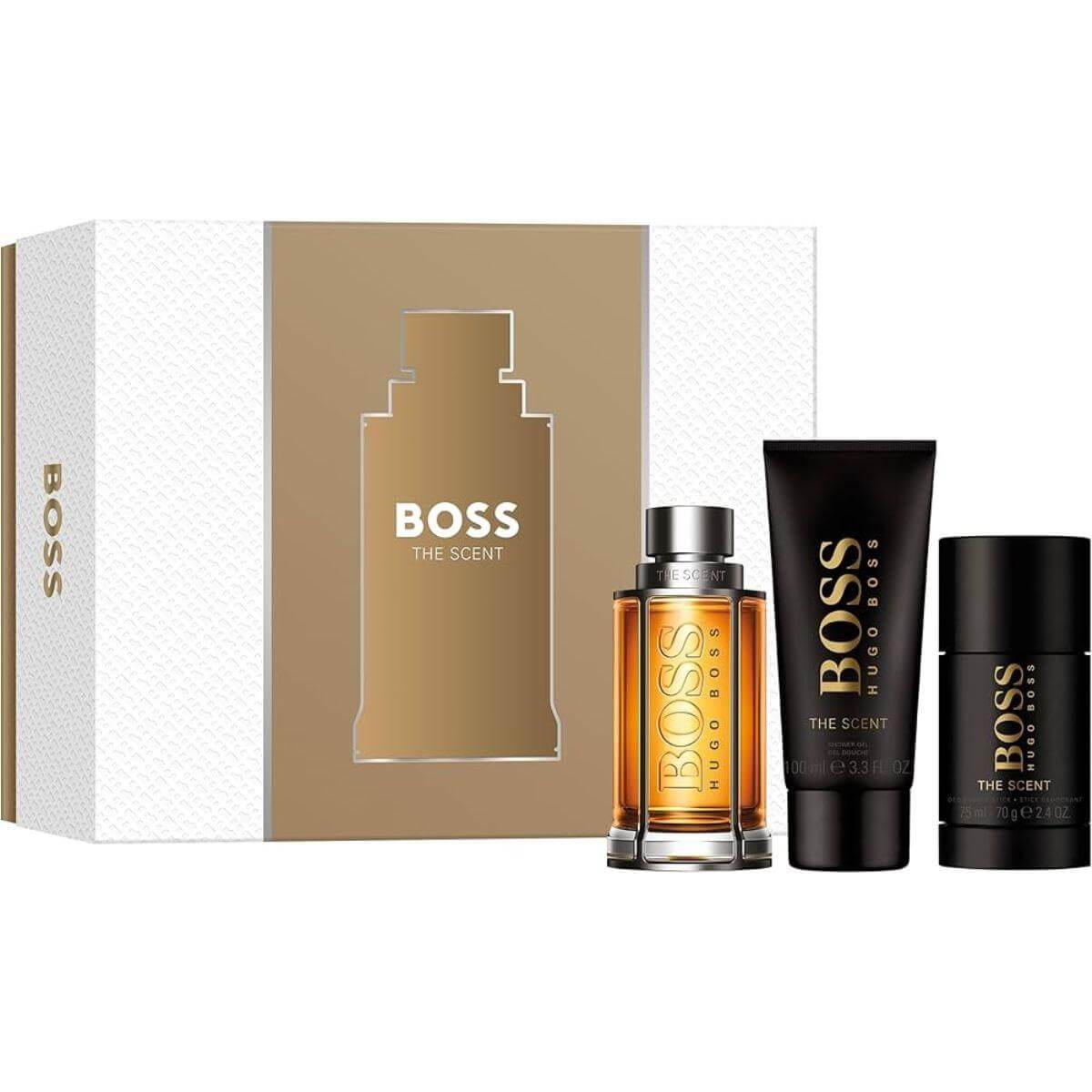 Boss The Scent by Hugo Boss 3 pcs Gift Set for men New in Box 3616304957666