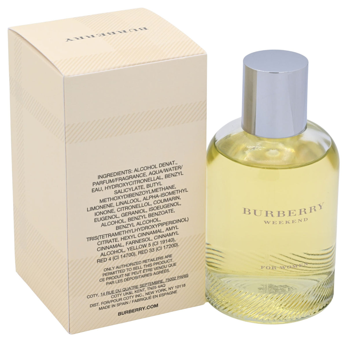 Burberry Weekend by Burberry 3.3 / 3.4 oz EDP Perfume For Women New In Box 3614226905284