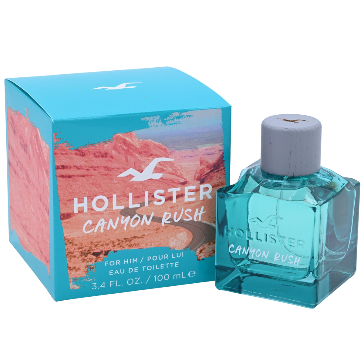 Canyon Rush by Hollister Cologne for Men EDT 3.3 / 3.4 oz New in Box 085715001184
