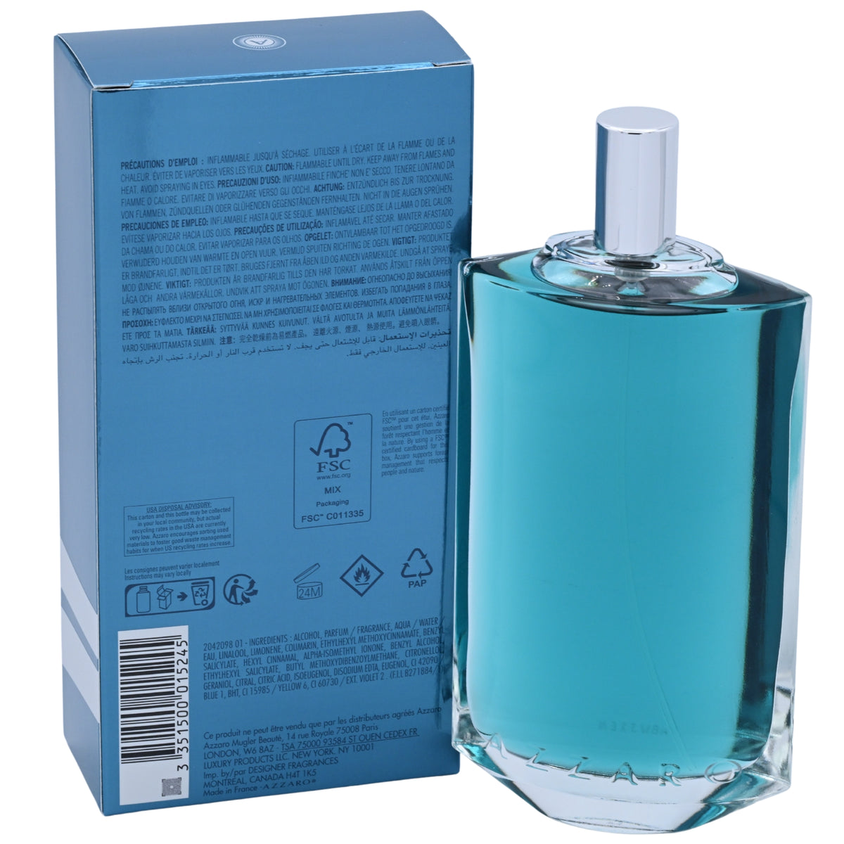 CHROME LEGEND by Azzaro Cologne for Men 4.2 oz EDT New in Box 3351500954247