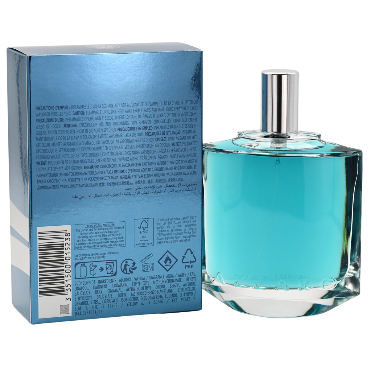 CHROME LEGEND by Azzaro cologne for Men EDT 2.6 oz New in Box 3351500015238