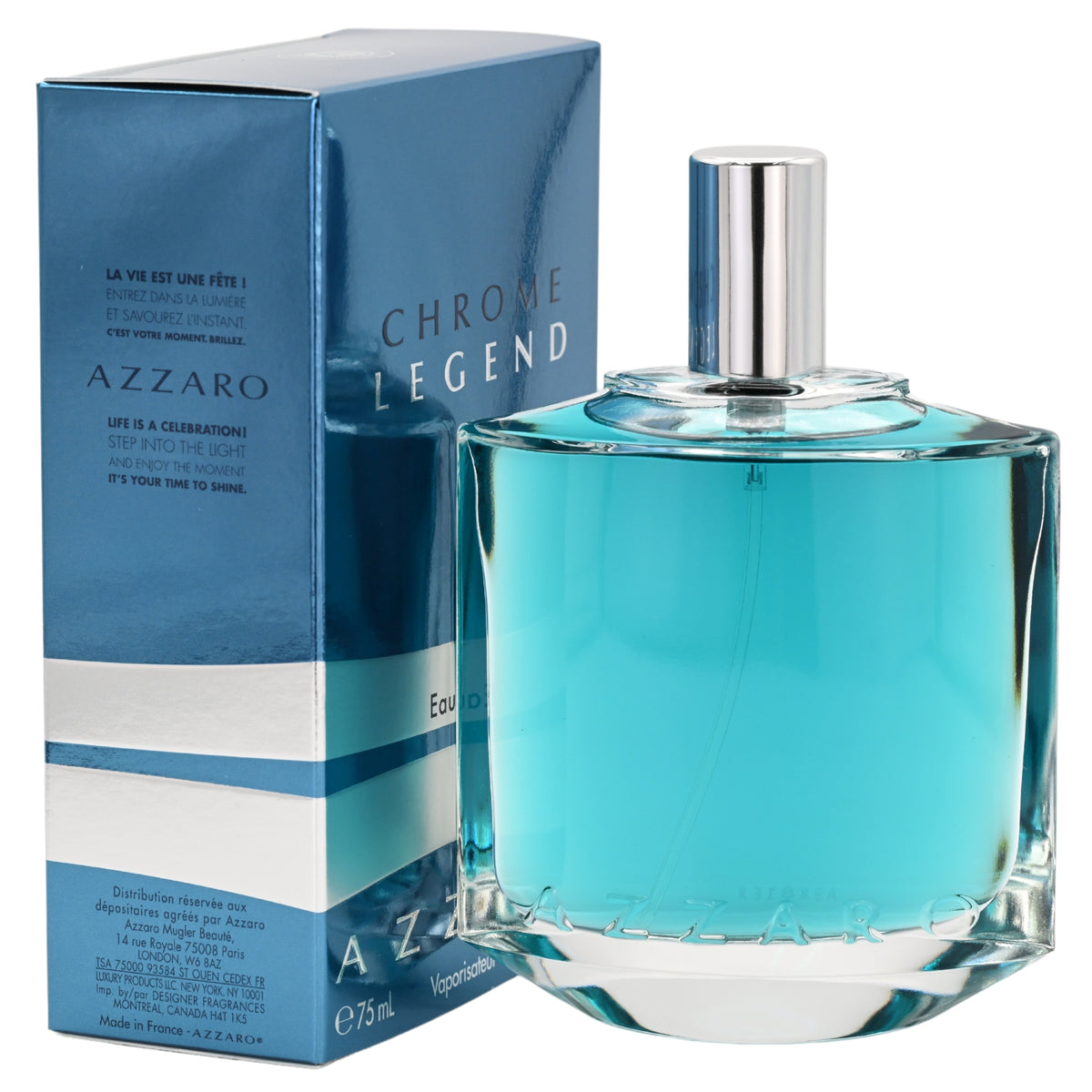 CHROME LEGEND by Azzaro cologne for Men EDT 2.6 oz New in Box 3351500015238