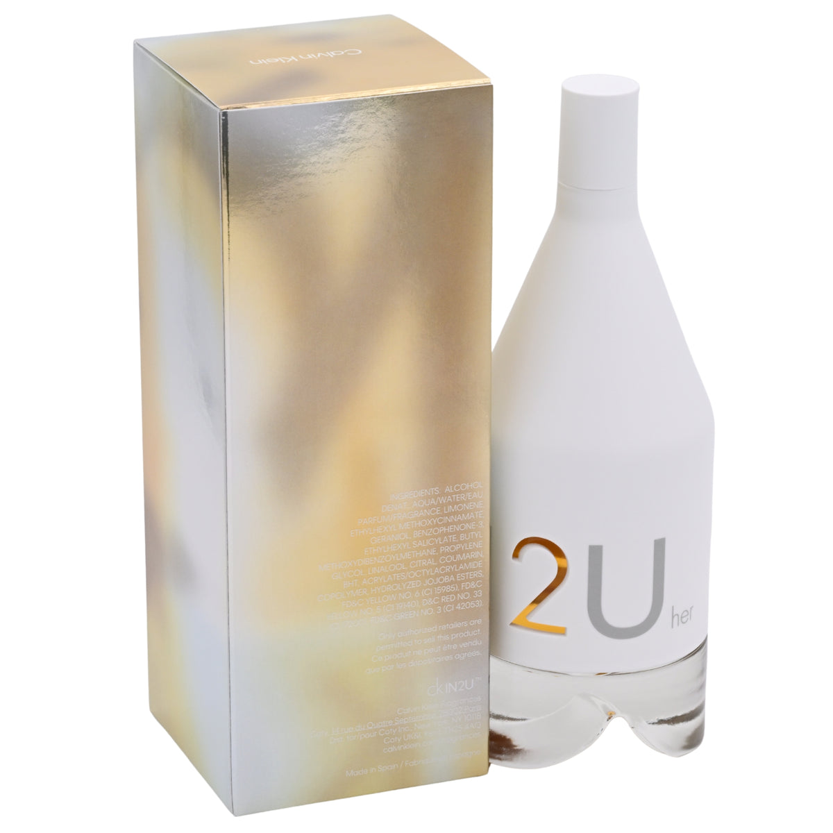 CK IN2U HER by Calvin Klein 5 / 5.0 oz EDT Perfume For Women NEW IN BOX 088300196876