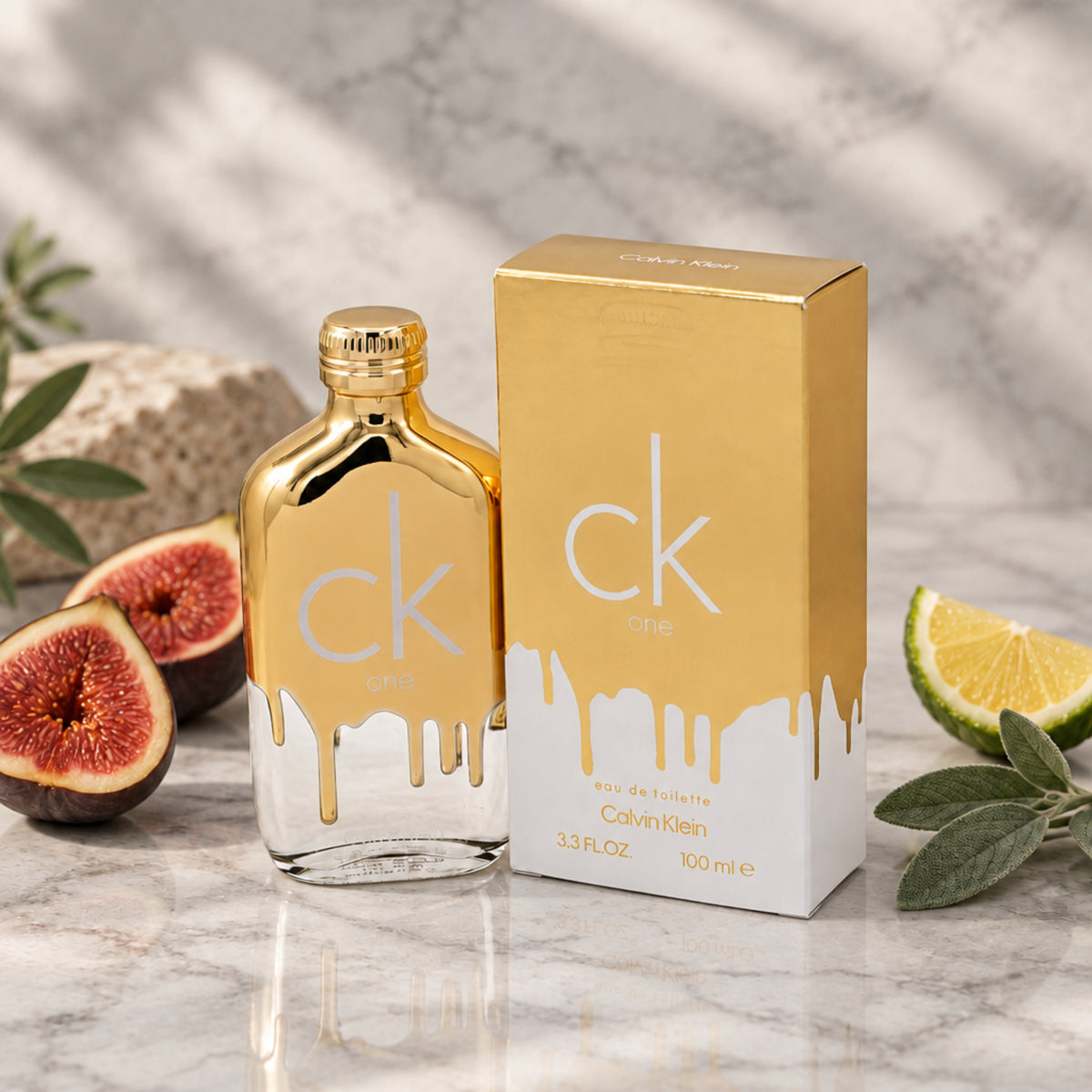 Ck one Gold by Calvin Klein for unisex EDT 3.3 / 3.4 oz New in Box 3614221537763