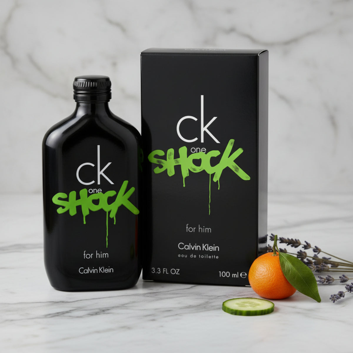 CK One Shock by Calvin Klein for Him 3.4 oz 3.3 Spray EDT NEW in BOX 3607342401341