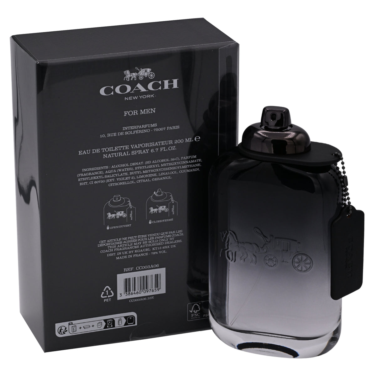 COACH NEW YORK by Coach Cologne for Men EDT 6.7 oz New In Box 3386460097659