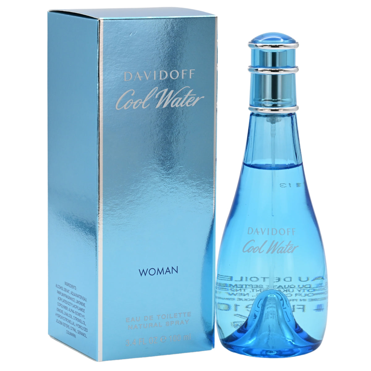 COOL WATER by Davidoff Perfume 3.3 / 3.4 oz EDT For Women New in Box 3414202011752