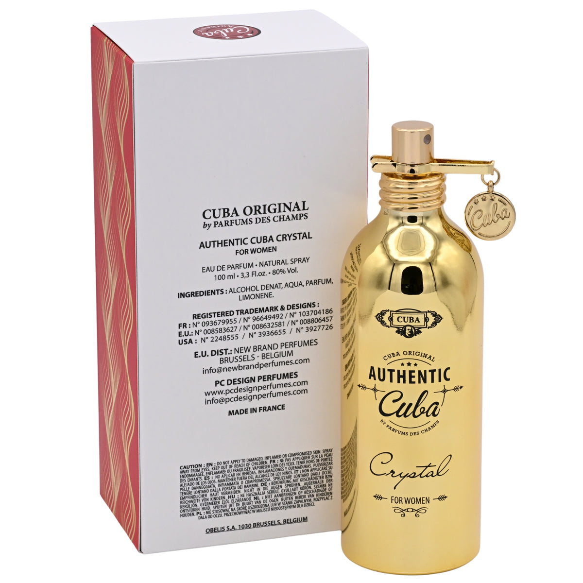 Cuba Authentic Crystal Eau de Parfum Spray for Women 3.3 oz (100 ml) by Cuba 5425039222837
