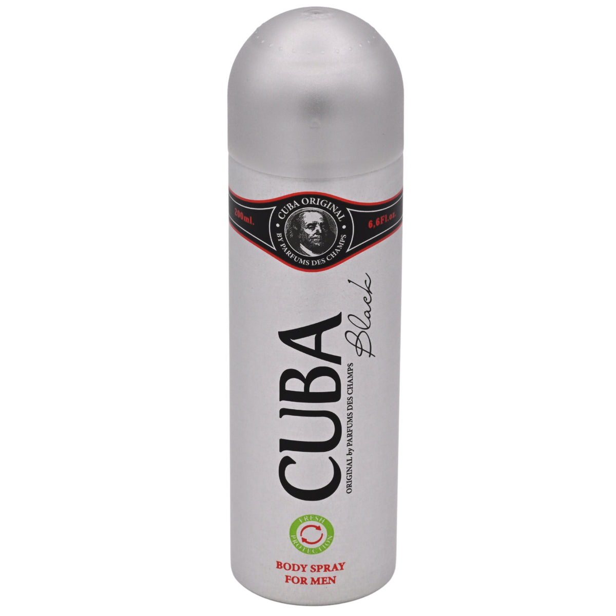 Cuba Black by Cuba Body Spray for Men, 6.7 oz (200 ml) 5425017736783