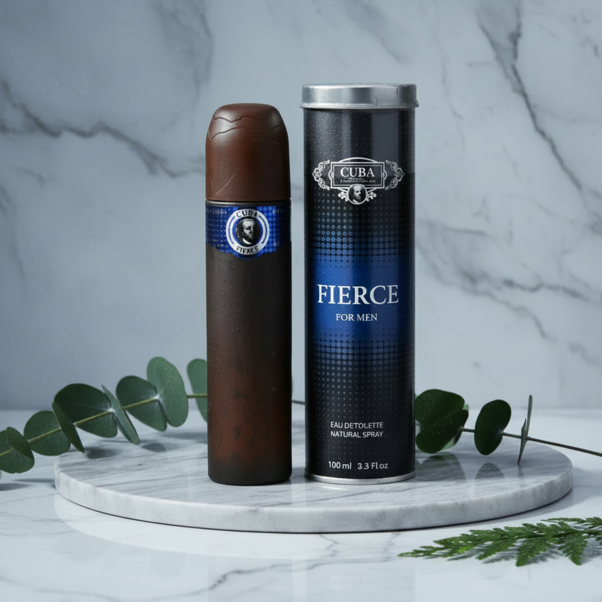 Cuba Fierce Eau de Toilette Spray for Men, 3.3 fl oz (100 ml) by Cuba 5425039222844