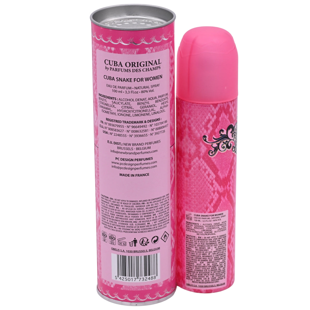 Cuba Jungle Snake by Cuba perfume for women EDP 3.3 / 3.4 oz New in Box 5425017732488