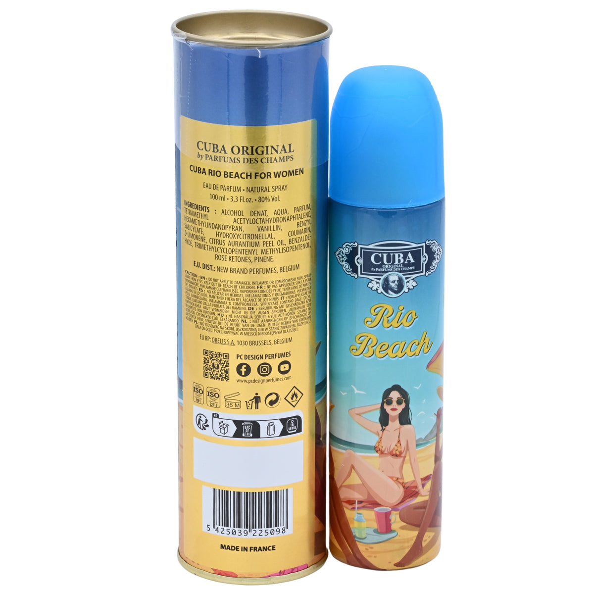 Cuba Rio Beach by Cuba Eau de Parfum Spray for Women 3.3 oz 5425039225098