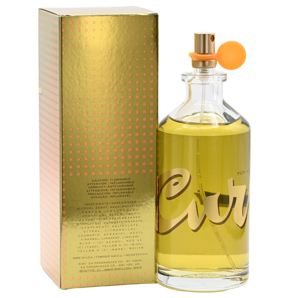 Curve Cologne for Men by Liz Claiborne 6.7 / 6.8 oz Spray EDC New in Box 098691035524