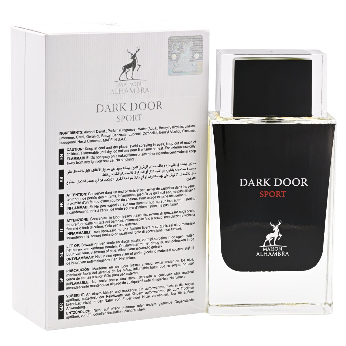 Dark Door Sport by Maison Alhambra perfume unisex EDP 3.3 / 3.4 oz New in Box 6290360590820
