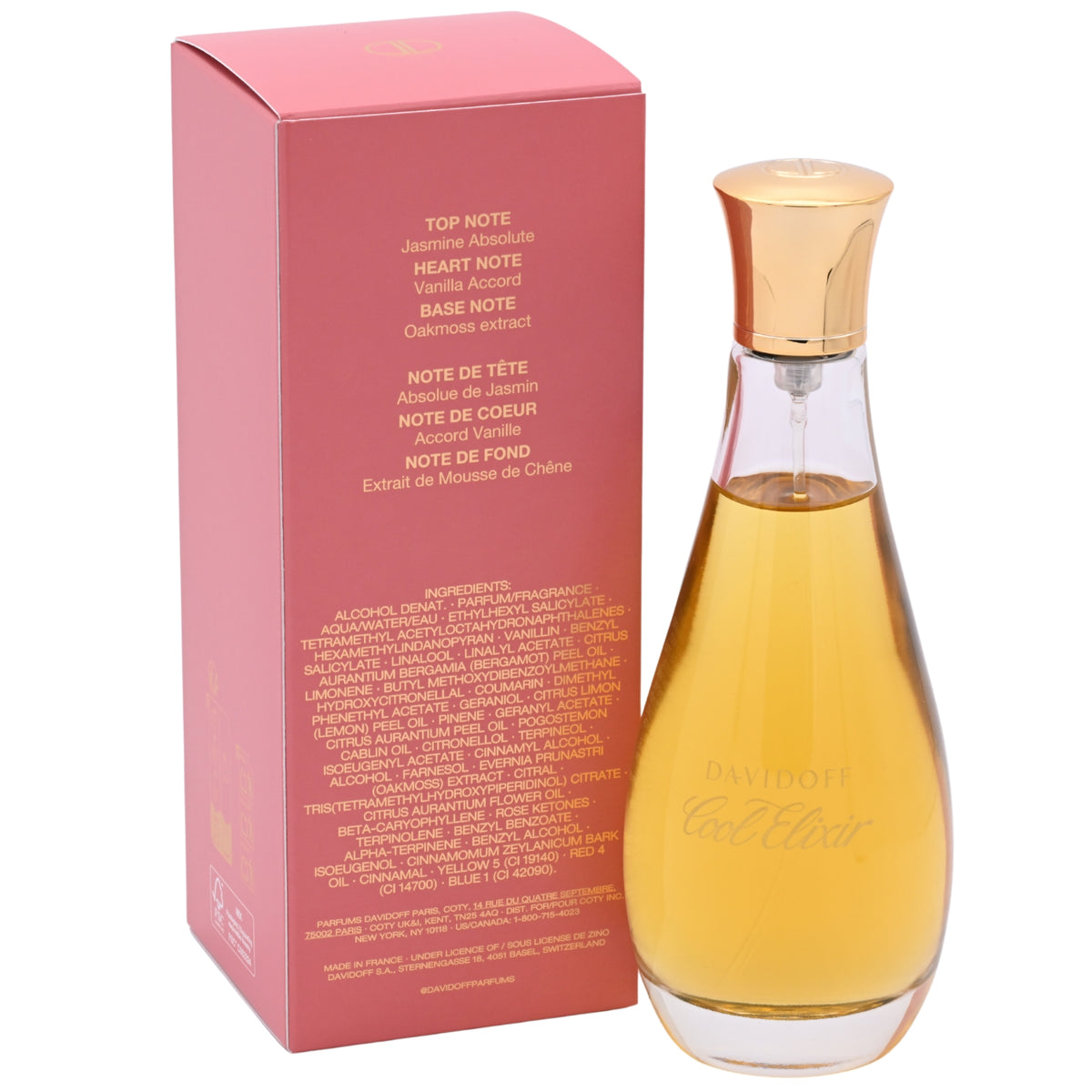 Davidoff Cool Elixir Woman Parfum Intense Spray for Women 3.4 oz (100 ml) - New Retail Box 3616305270160