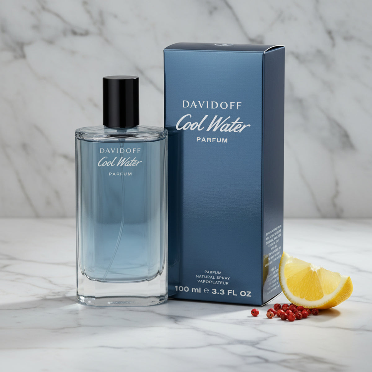 Davidoff Cool Water Parfum Spray for Men 3.4 oz / 100 ml (New Retail Box) 3614229387049