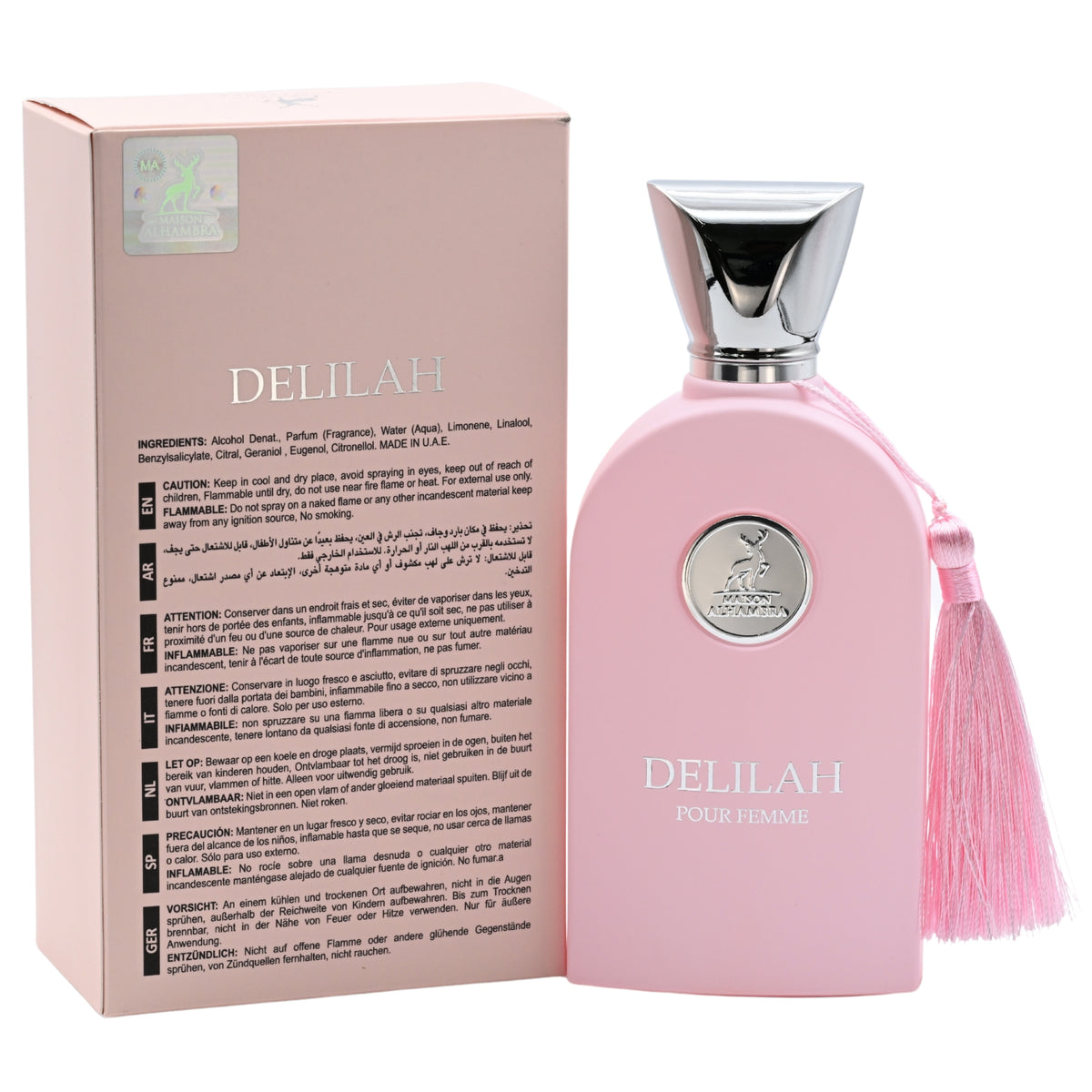 Delilah by Maison Alhambra perfume for women EDP 3.3 / 3.4 oz New in Box 6291107459196