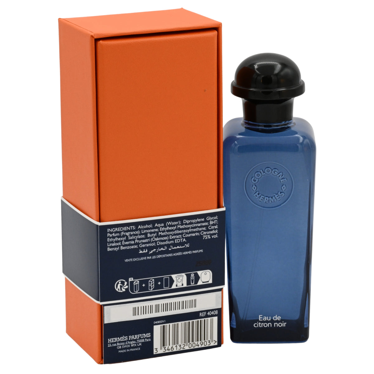 Eau De Citron Noir By Hermes cologne for unisex EDC 3.3 / 3.4 oz New in Box 3346132004903