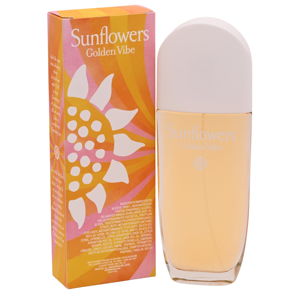 Elizabeth Arden Sunflowers Golden Vibe Eau de Toilette Spray for Women 3.3 oz (100 ml) New in Box 085805378608