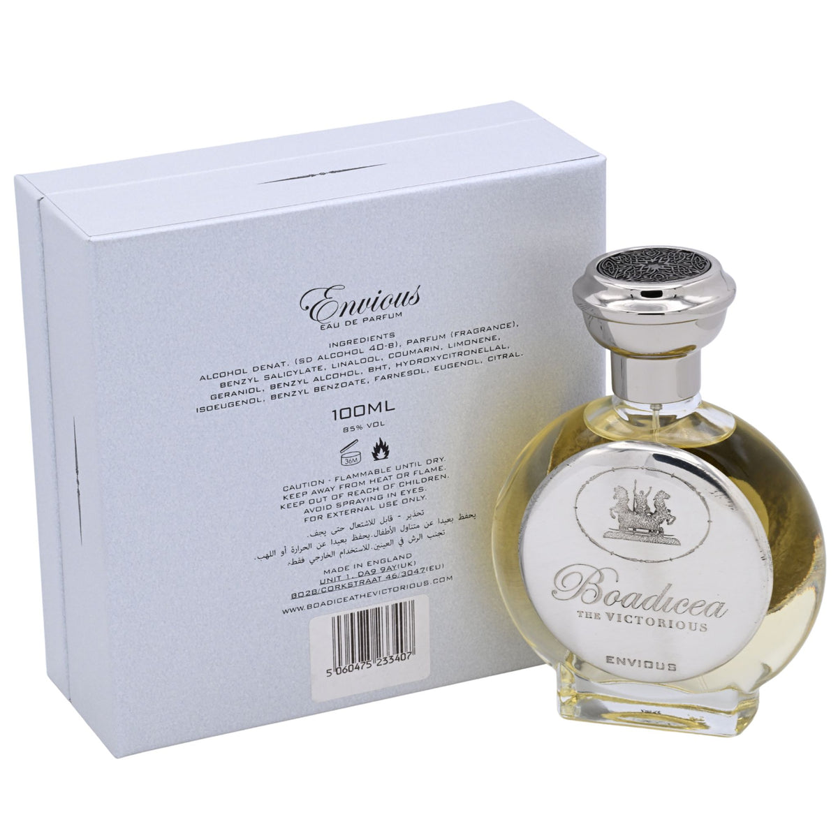 Envious by Boadicea The Victorious for unisex EDP 3.3 / 3.4 oz New in Box 5060475233407