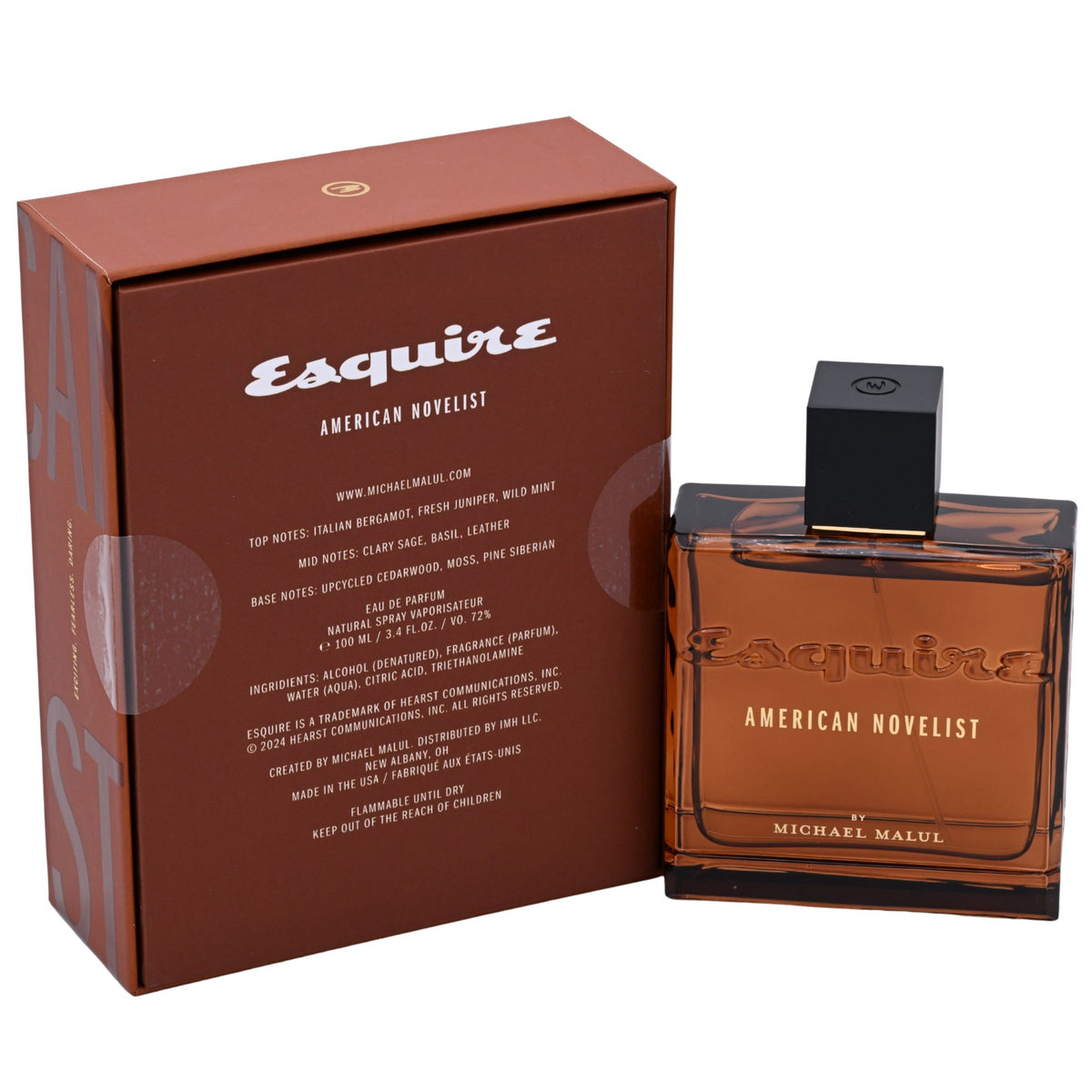 Esquire American Novelist by Michael Malul for men EDP 3.3 / 3.4 oz New in Box 710497541091