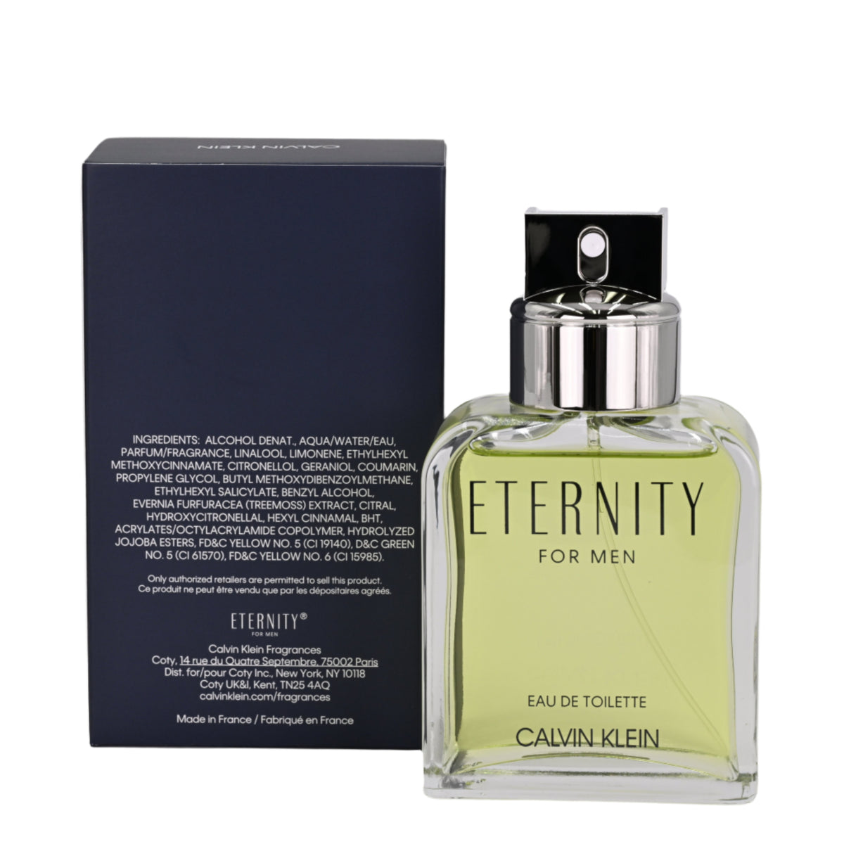ETERNITY by Calvin Klein Perfume for Men EDT 3.3 / 3.4 oz New In box 088300105519