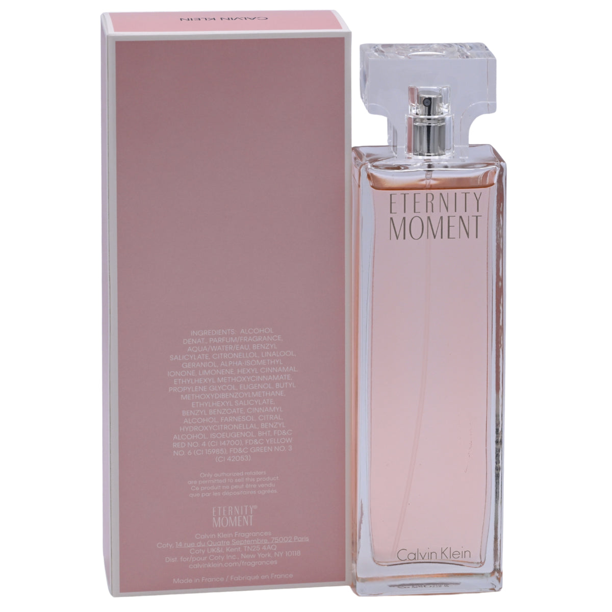 ETERNITY MOMENT by Calvin Klein 3.3 / 3.4 oz EDP Perfume For Women New in Box 088300139507