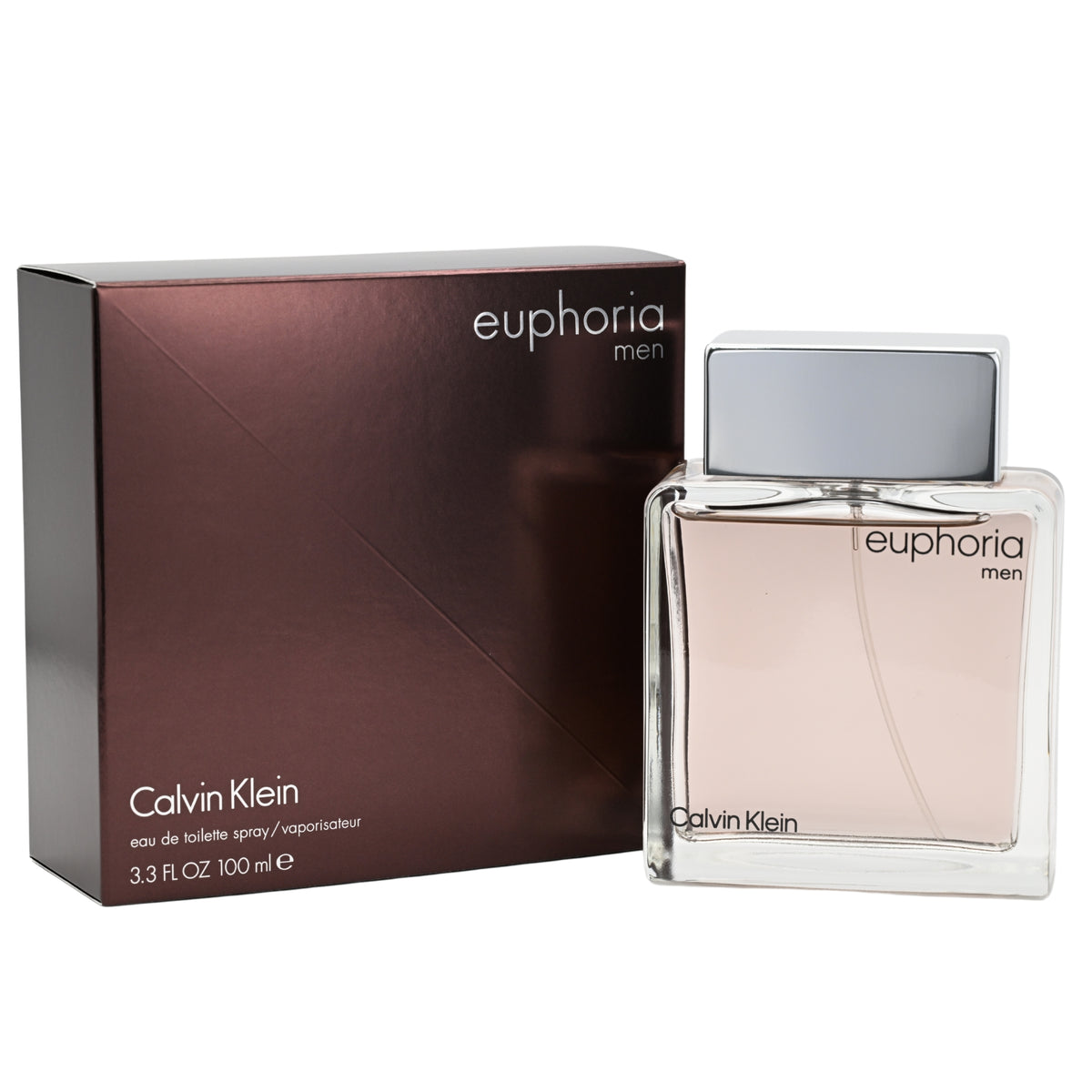 EUPHORIA MEN Calvin Klein 3.3 / 3.4 oz EDT Cologne for Men NEW IN BOX 088300178278