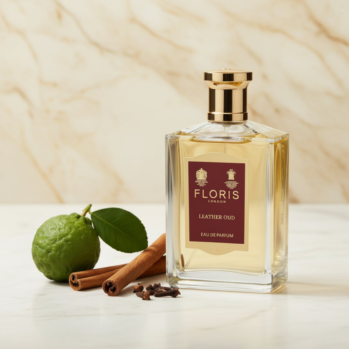 Floris Leather Oud Eau de Parfum Spray, Unisex, 3.4 oz (100 mL) - New Retail Box 886266461041