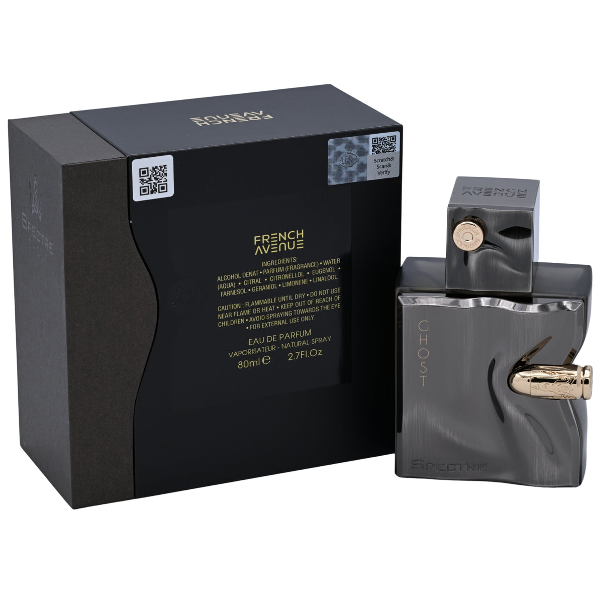French Avenue Spectre Ghost Eau de Parfum Spray Cologne for Men 2.7 oz NIB 6290360372723