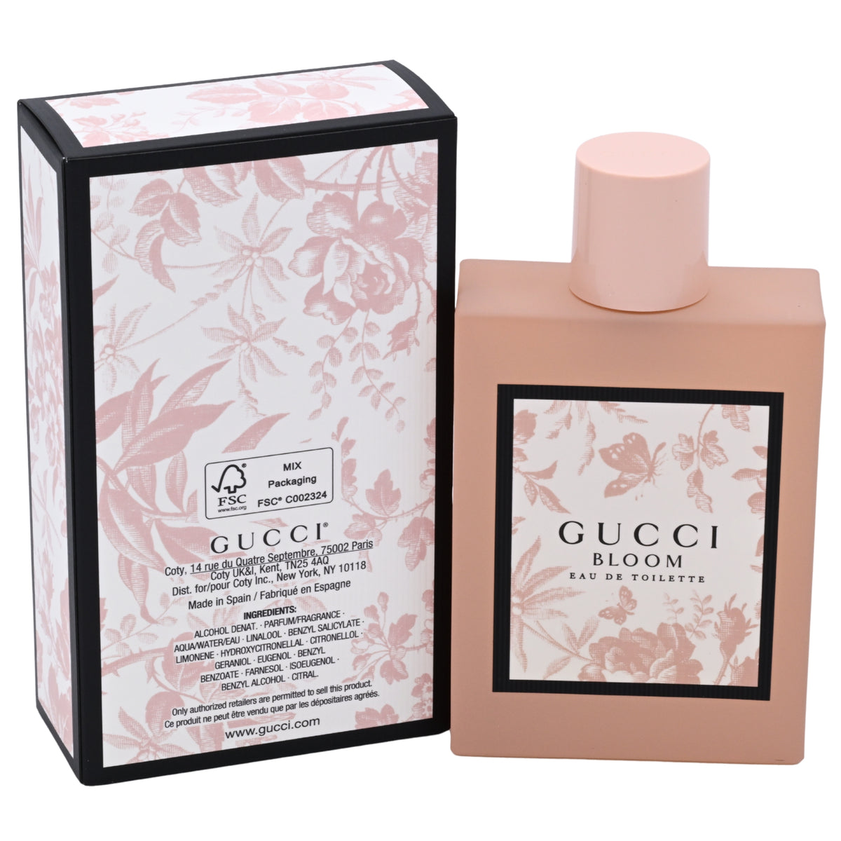 Gucci Bloom Eau de Toilette Spray for Women 3.4 oz / 100 ml (New in Retail Box) 3616302514298