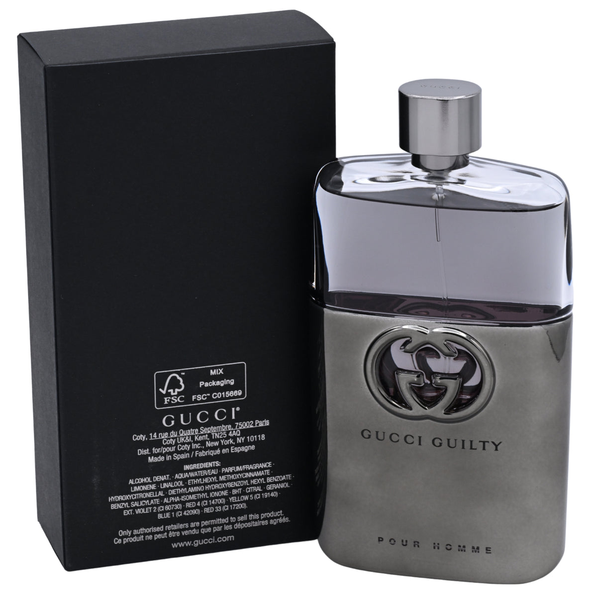 Gucci Guilty by Gucci cologne for men EDT 5 / 5.0 oz New In Box 737052924922