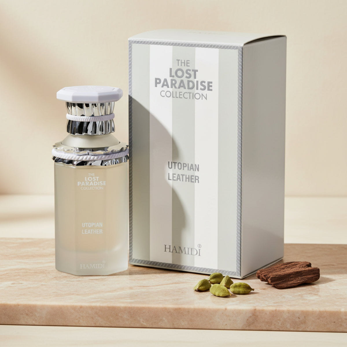 Hamidi The Lost Paradise Utopian Leather Eau de Parfum Spray Unisex 3.4 oz (100 ml) New Retail Box 6294015180503