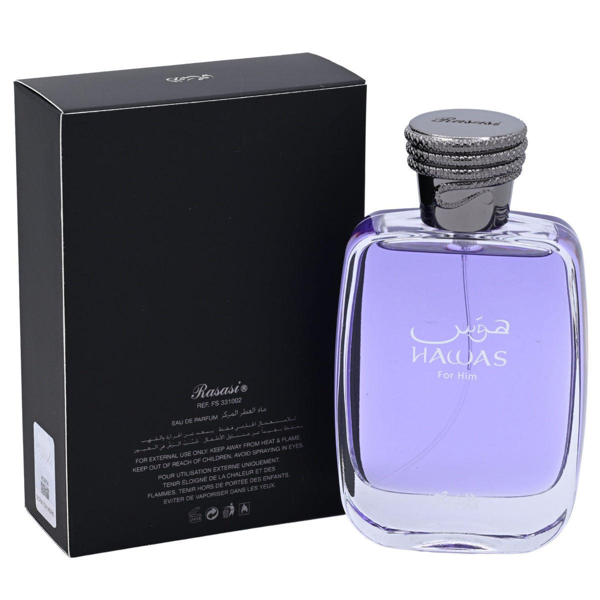 Hawas for Him by Rasasi cologne EDP 3.38 oz New in Box 614514331026