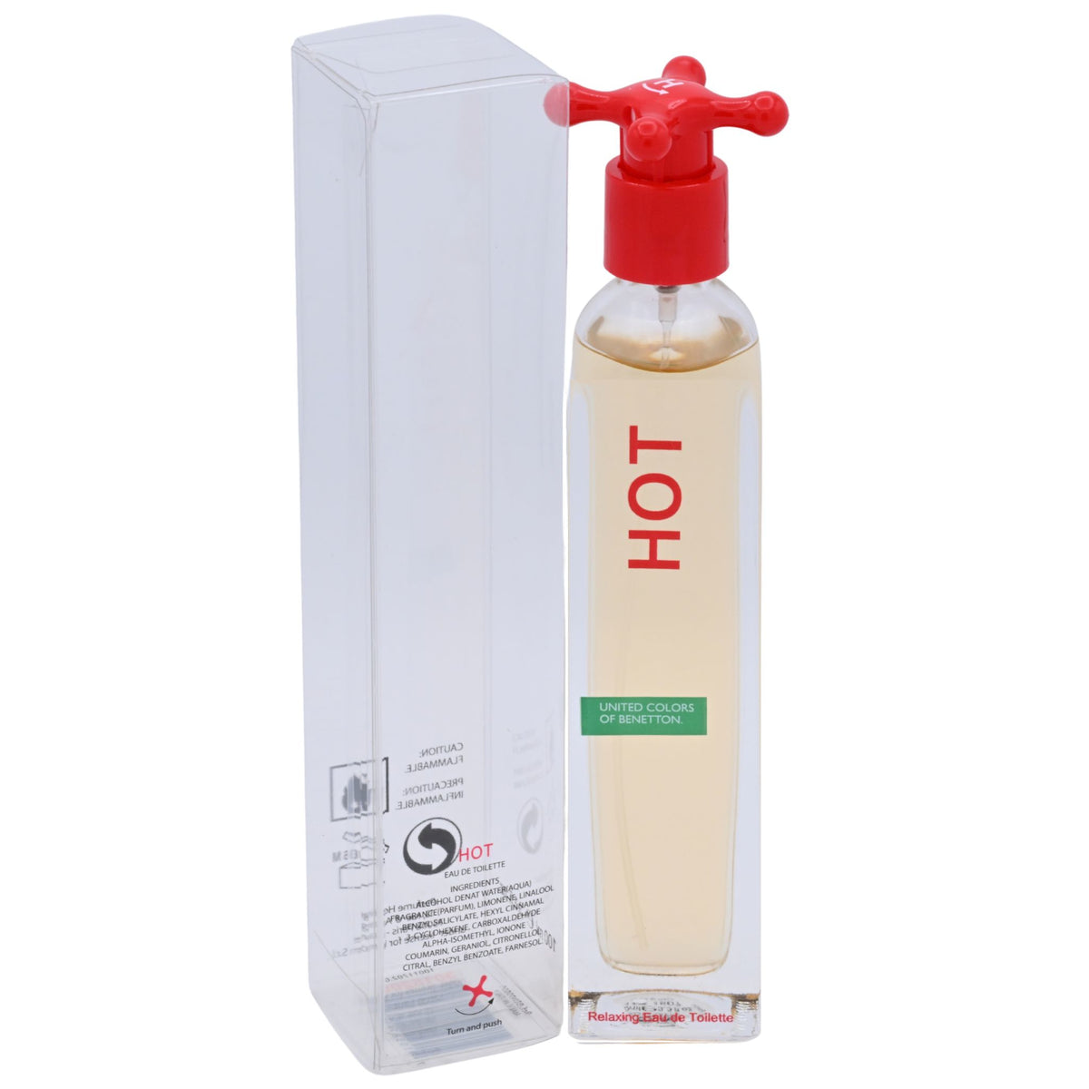 HOT by United Colors of Benetton for women EDT 3.3 / 3.4 oz New in Box 715387003000