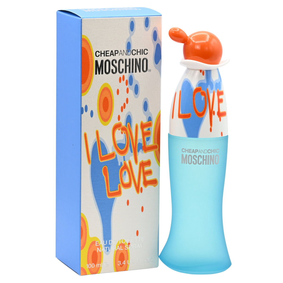 I Love Love Perfume by Moschino 3.4 oz edt for Women New in Box Sealed 8011003991457