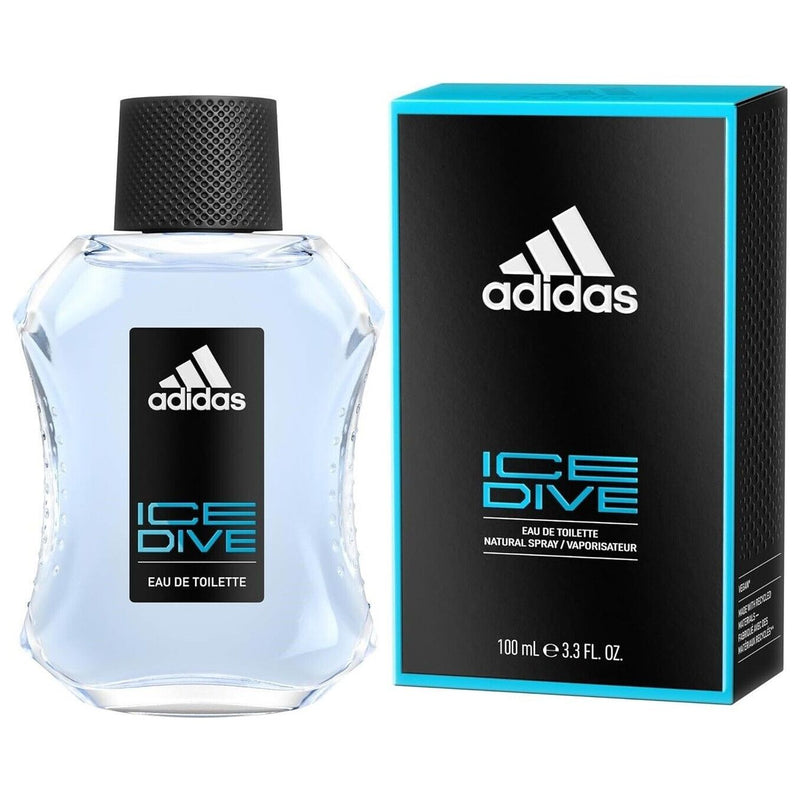 Adidas ICE DIVE Cologne for Men 3.4 oz edt 3.3 Spray New in BOX