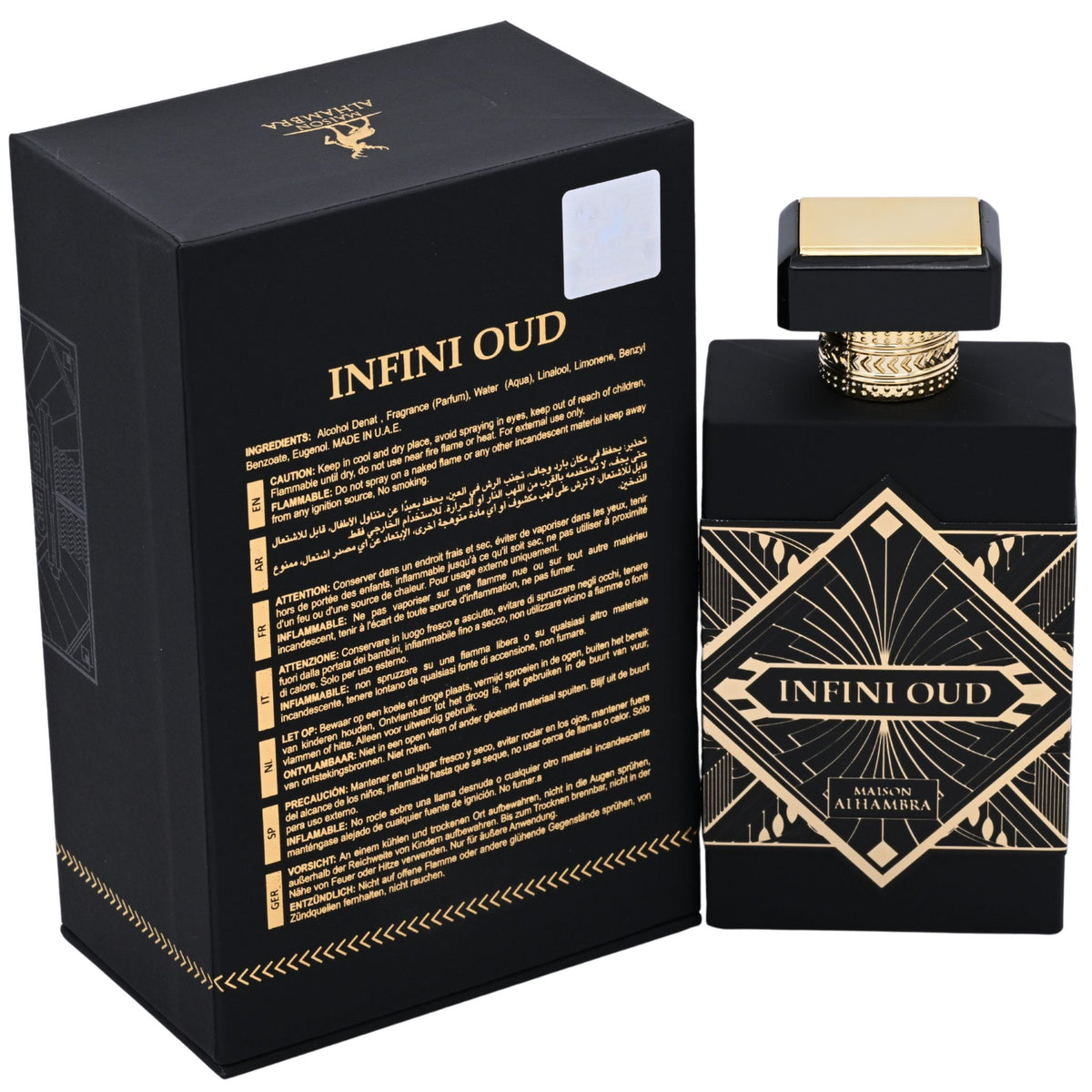 Infini Oud by Maison Alhambra perfume for unisex EDP 3.3 / 3.4 oz New in Box 6291108735428