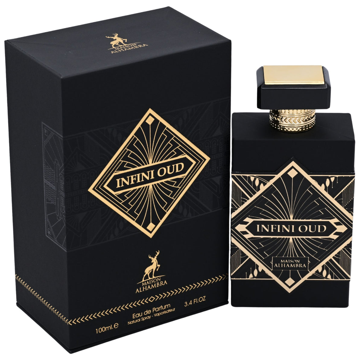 Infini Oud by Maison Alhambra perfume for unisex EDP 3.3 / 3.4 oz New in Box 6291108735428