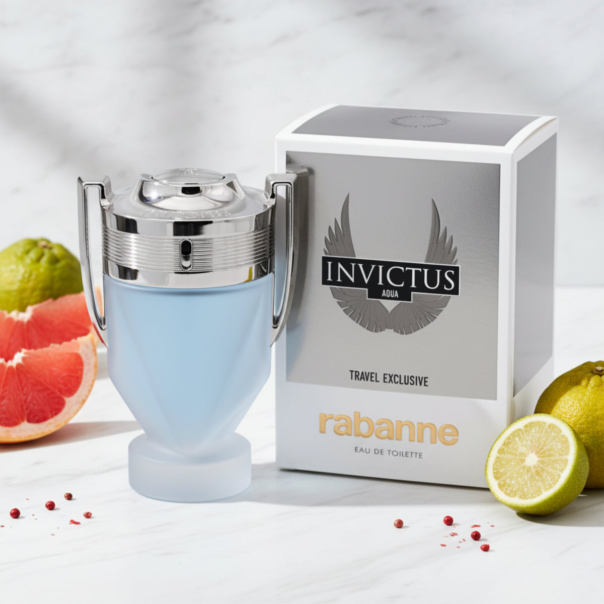 INVICTUS AQUA Paco Rabanne AQVA men 3.4 / 3.3 oz cologne edt New in Box 3349668536504