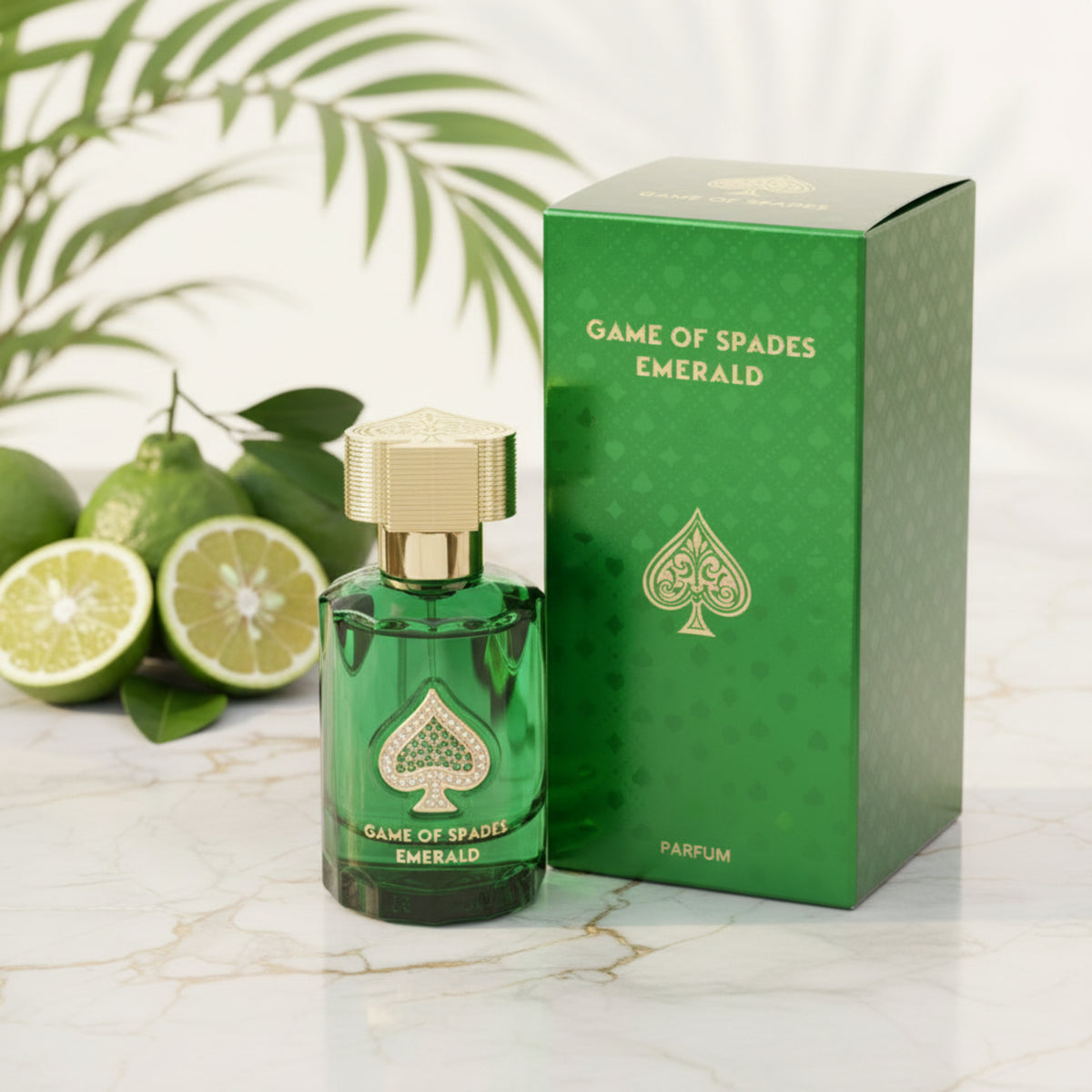 Jo Milano Paris Game of Spades Emerald Parfum Unisex 1.0 fl oz Spray New in Retail Box 850051043453