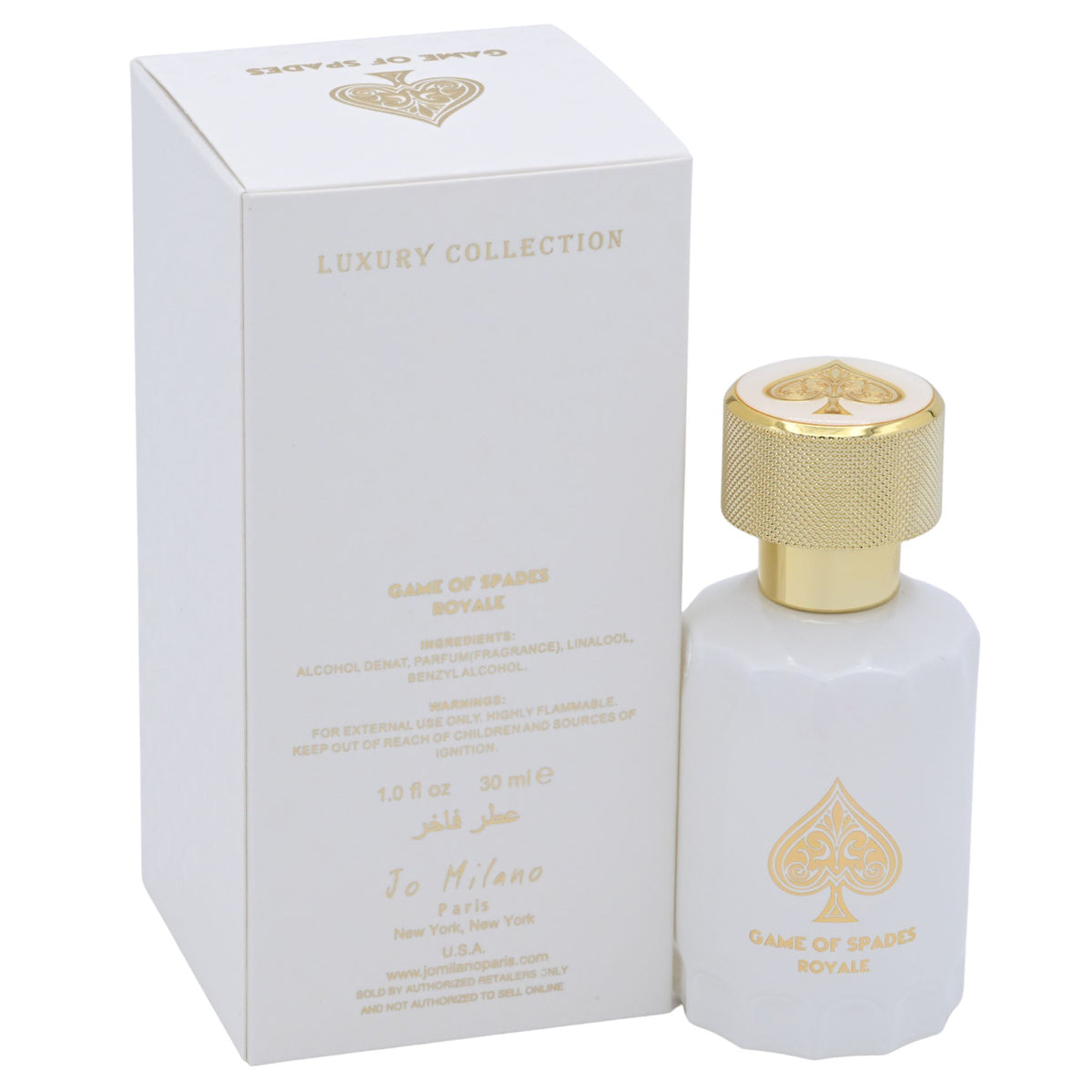 Jo Milano Paris Game of Spades Royale Parfum Spray Unisex 1.0 oz NIB 850051043521
