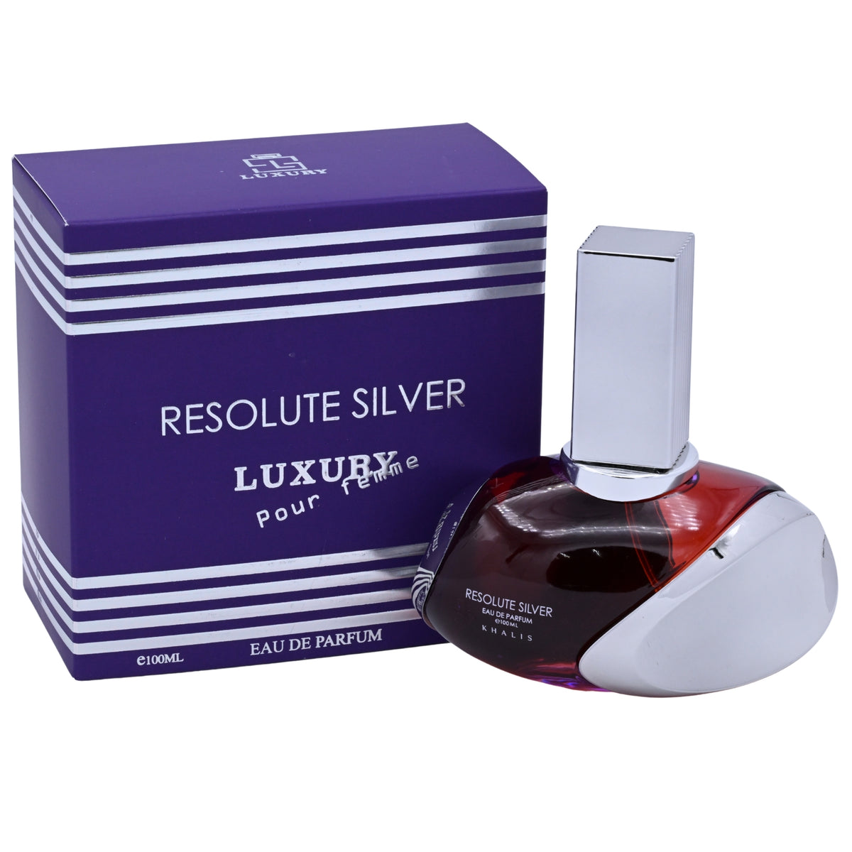 Khalis Resolute Silver Luxury Collection EDP Spray Women 3.4 oz 100ml 6290360814803