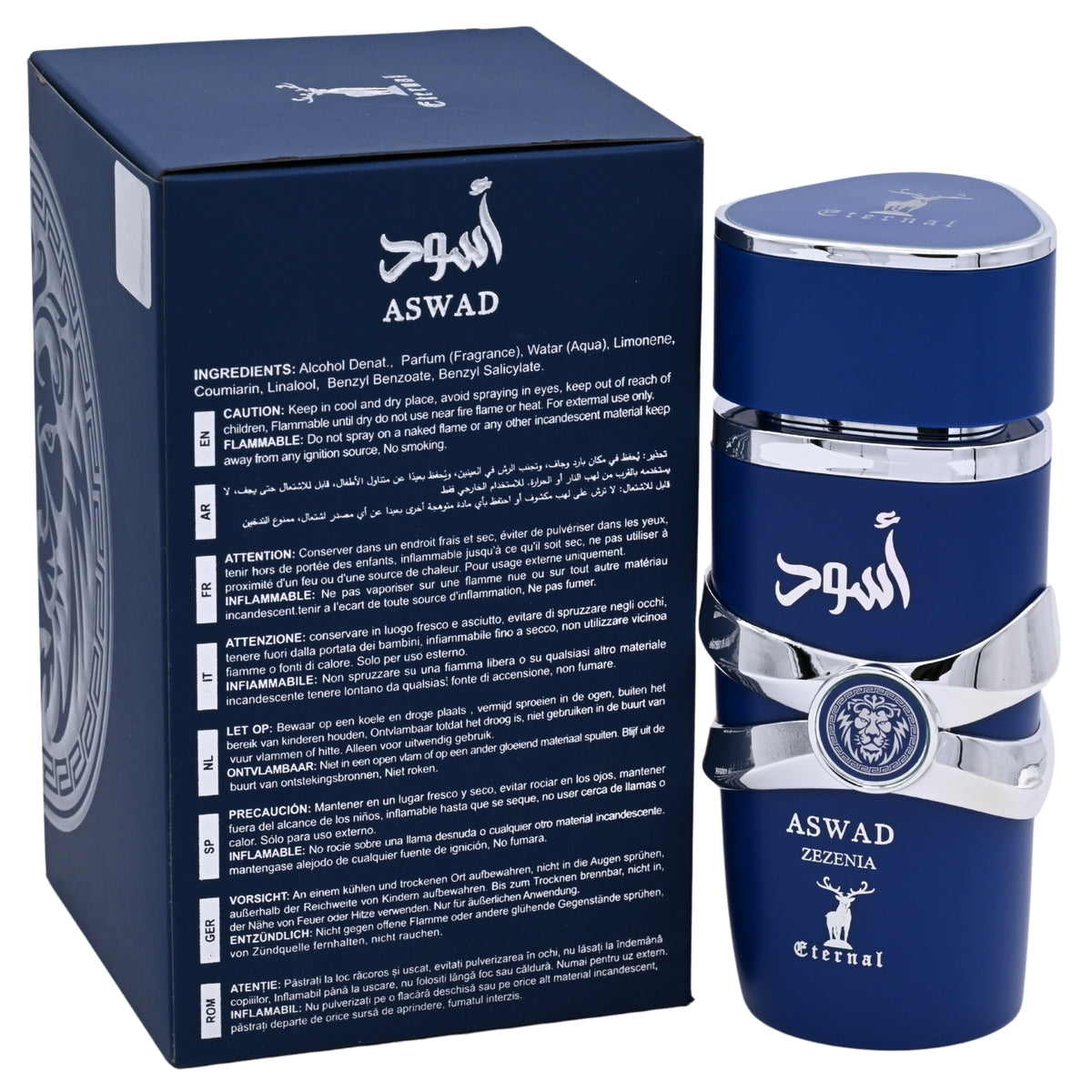 Khalis Zezenia Aswad Eternal Collection EDP Spray Women 3.4 oz 100ml New Box 6290360814728