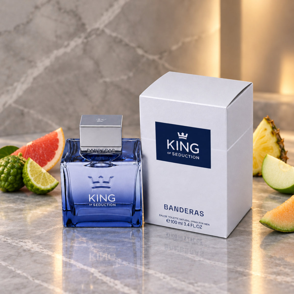 King of Seduction by Antonio Banderas 3.4 oz 3.3 for Men edt New In Box 8411061784273
