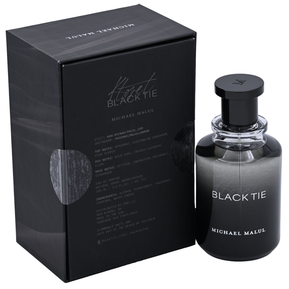 Ktoret Black Tie by Michael Malul for men EDP 3.3 / 3.4 oz New in Box 850067815075