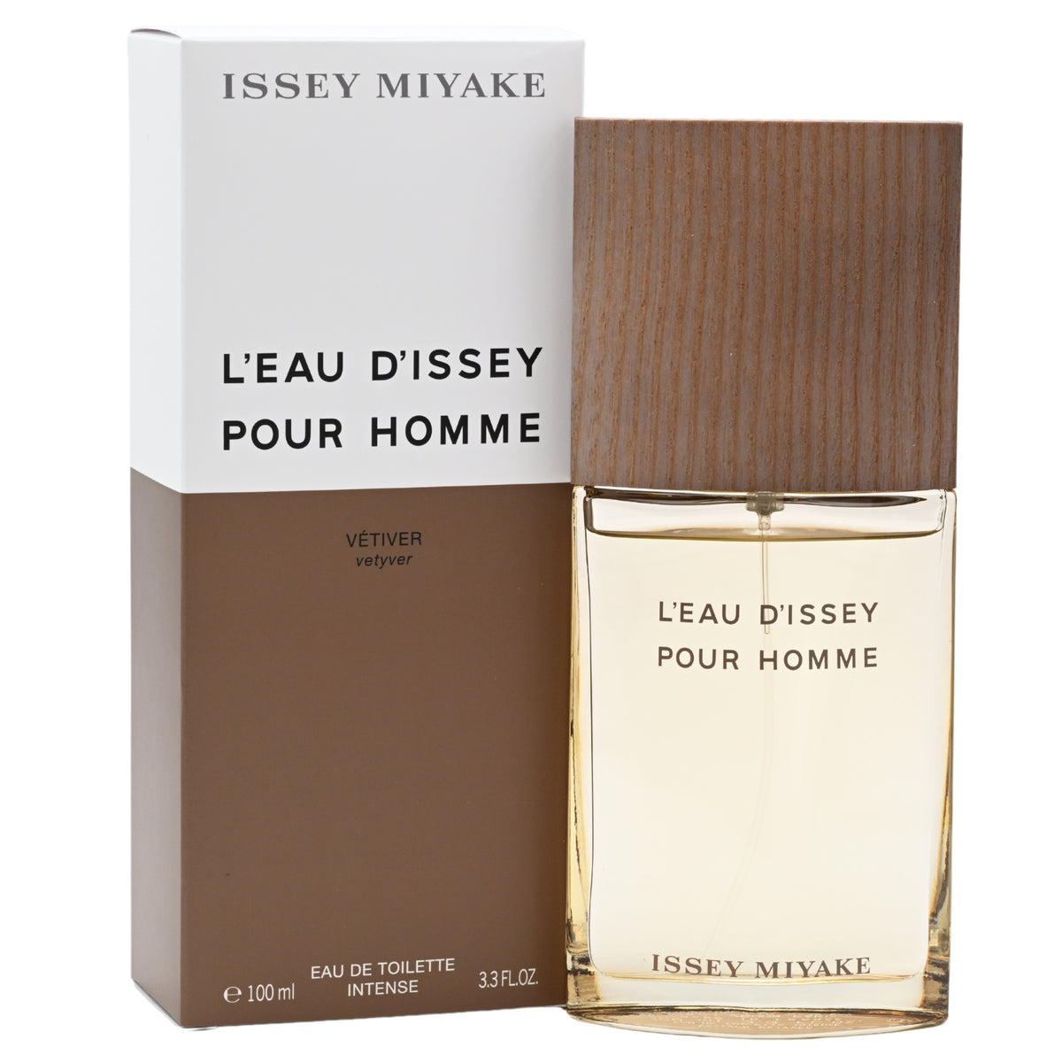 Leau DIssey Vetiver by Issey Miyake EDT Intense 3.3 / 3.4 oz New in Box 3423222090722