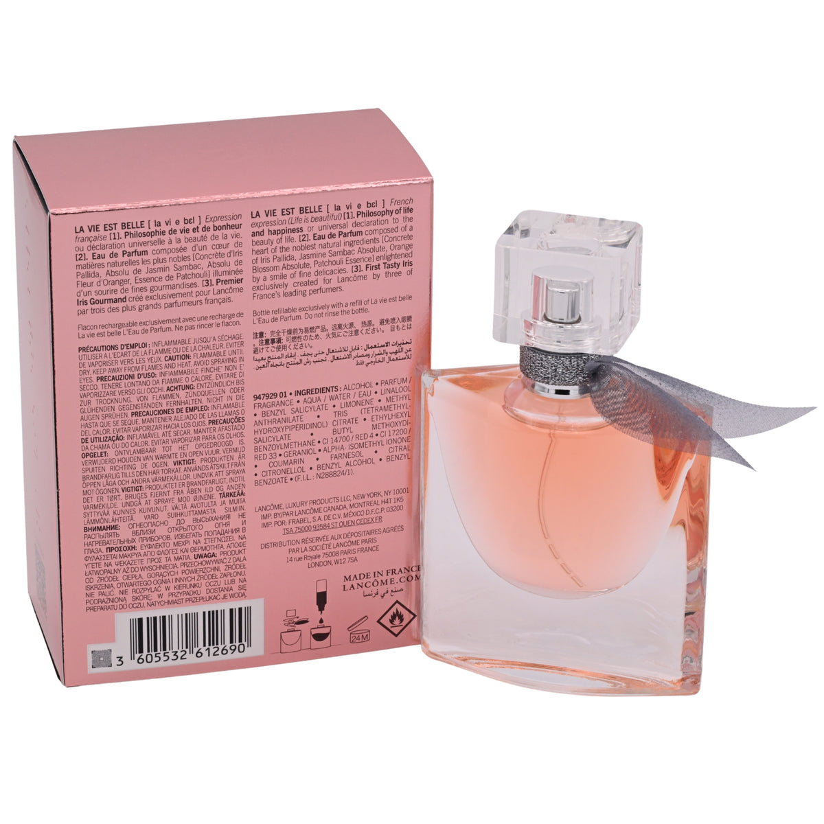Lancôme La Vie Est Belle Eau de Parfum Spray for Women, 1.0 fl oz (30 ml) - New Retail Box 3605532612690